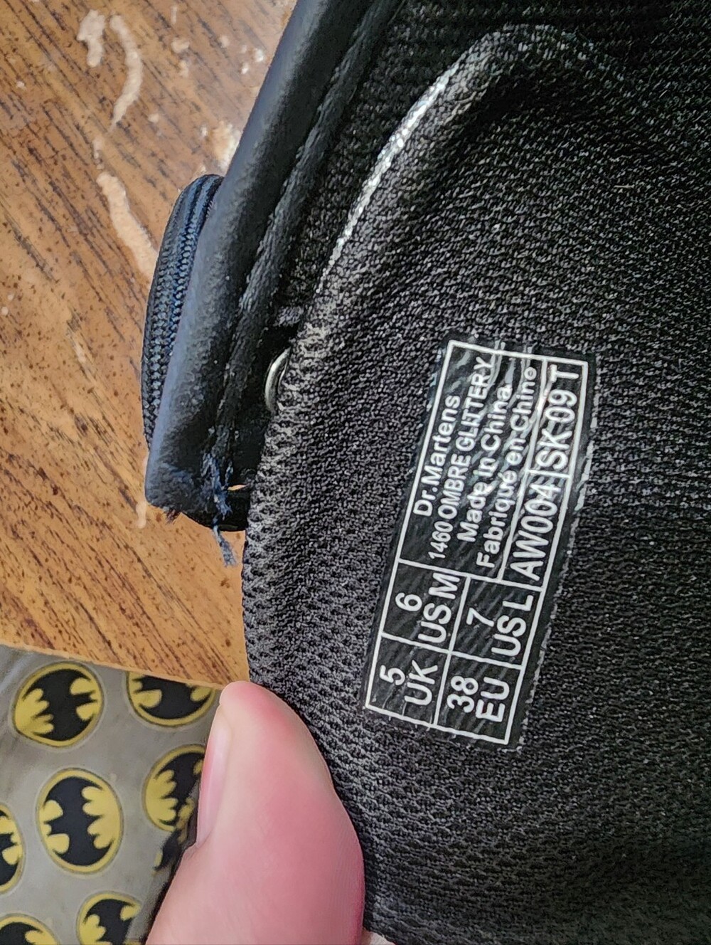 Doc Martens Black And Sliver Boots - Picture 6 of 6
